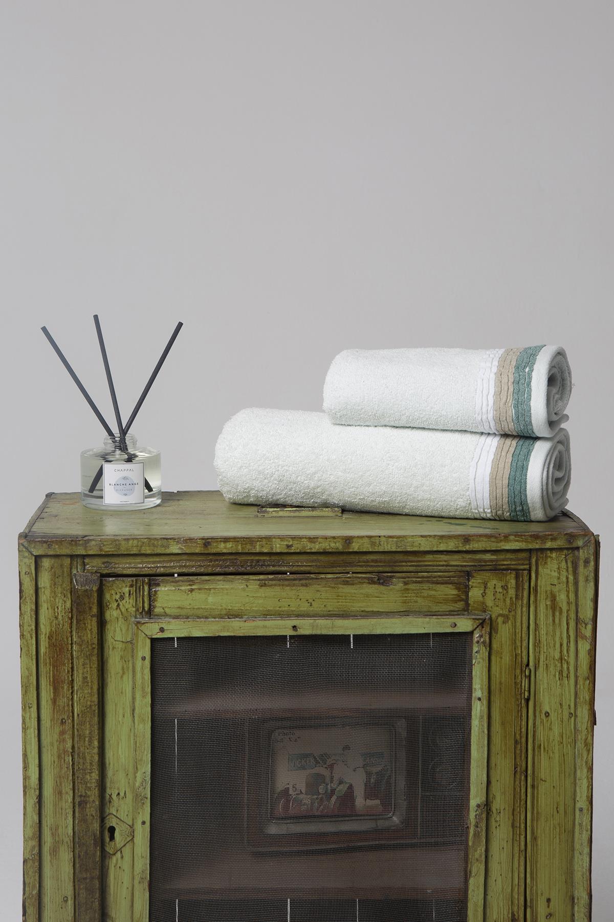 2'li Bordürlü Havlu Seti Mint