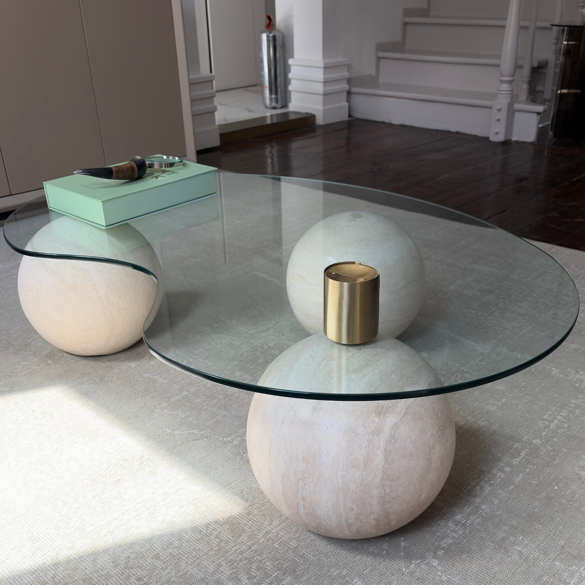 Minimal Travertine Coffee Table(without variant)