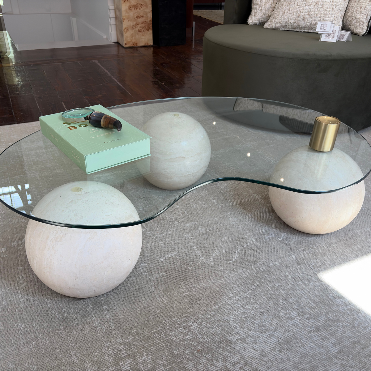 Minimal Travertine Coffee Table(without variant)