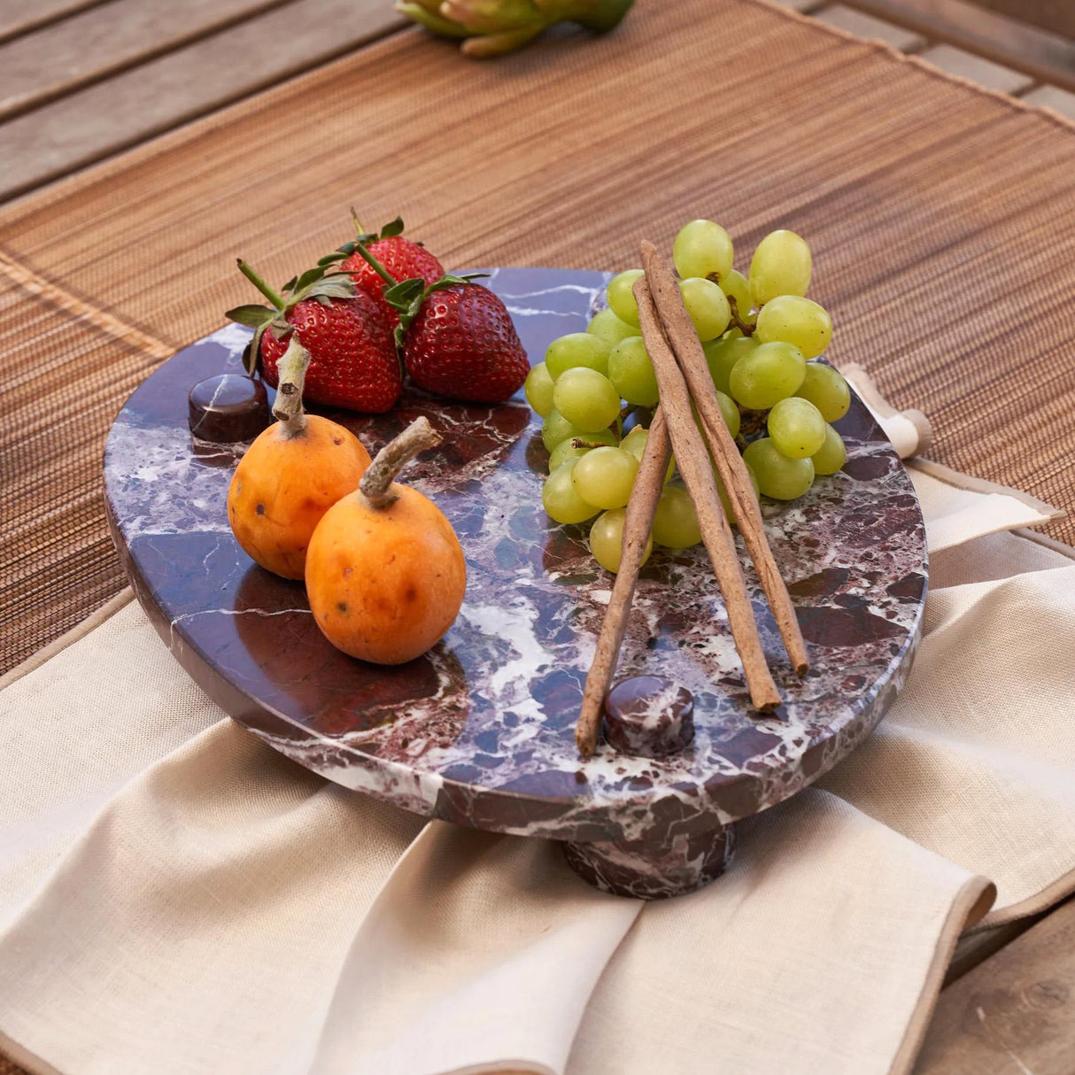 Aura Ela Plate Mermer Sunumluk