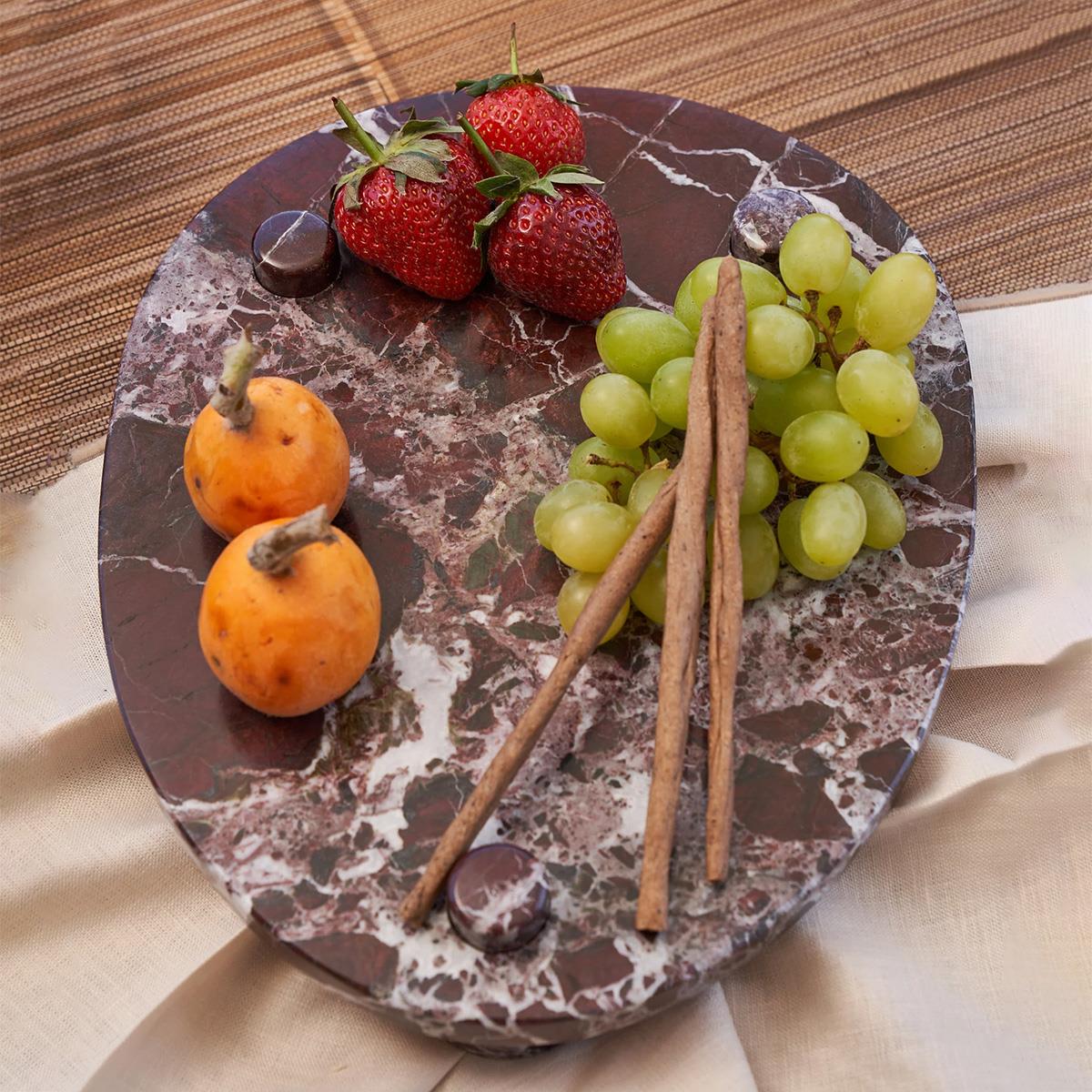 Aura Ela Plate Mermer Sunumluk