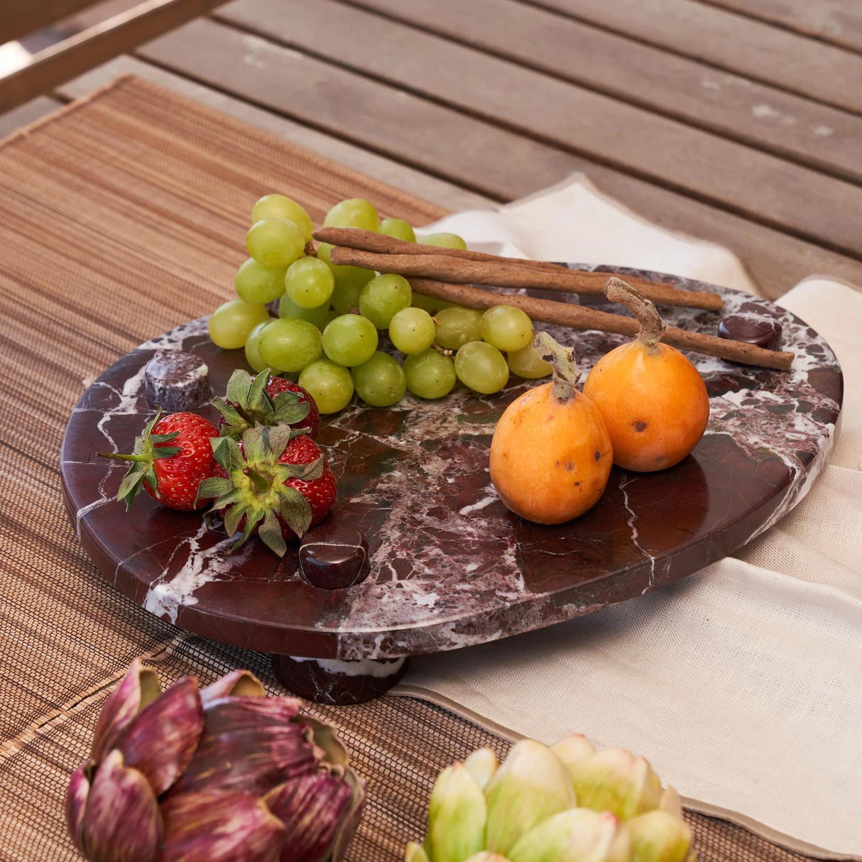 Aura Ela Plate Mermer Sunumluk