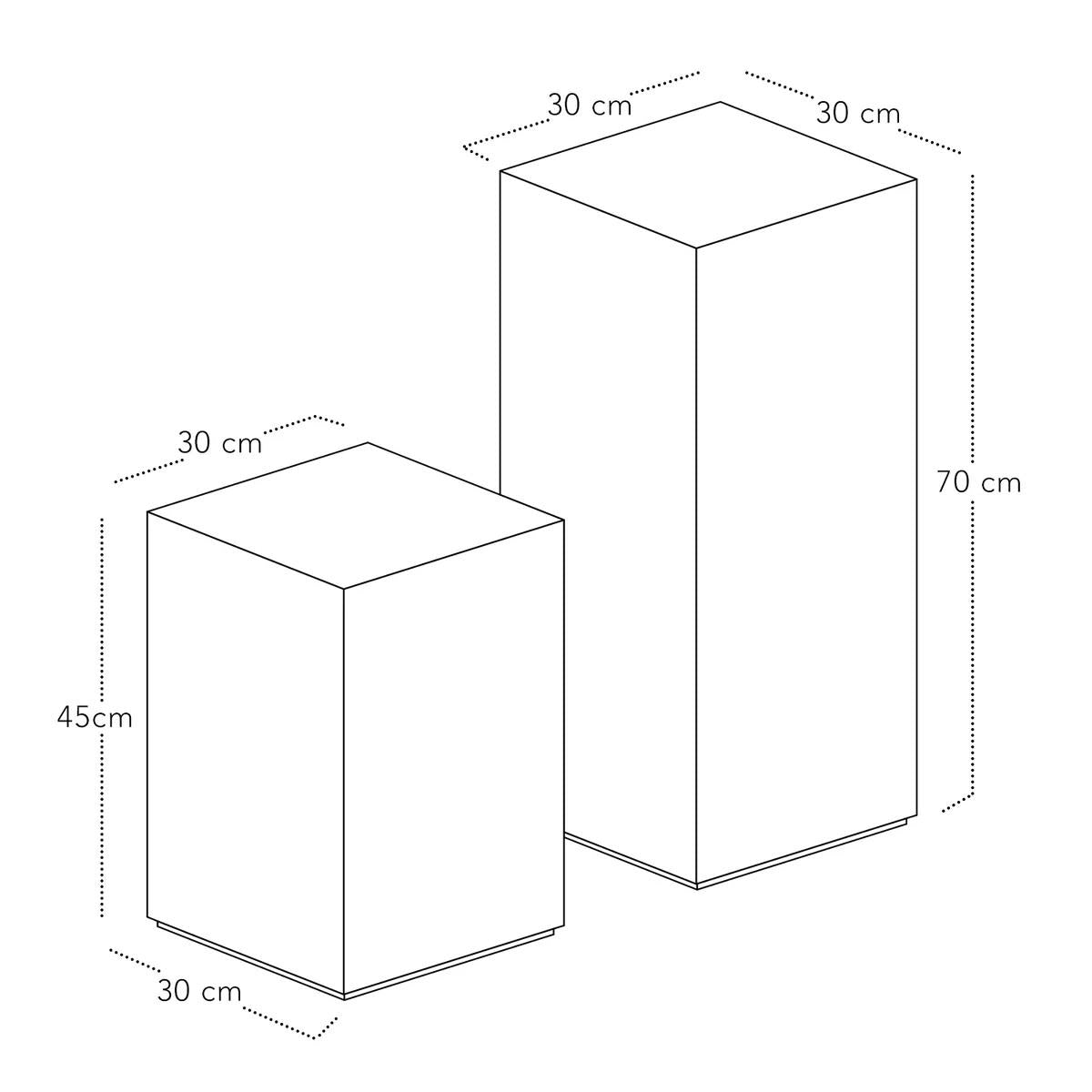 Baru Sehpa Siyah 70cm