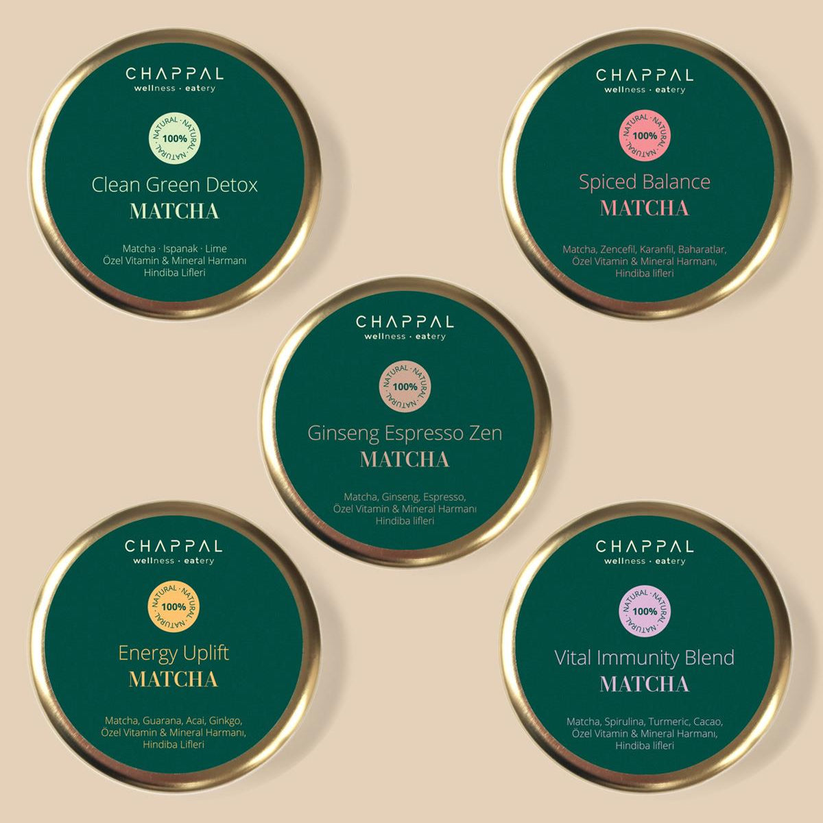 Daily Wellness Matcha Set – 5’li Özel Karışım