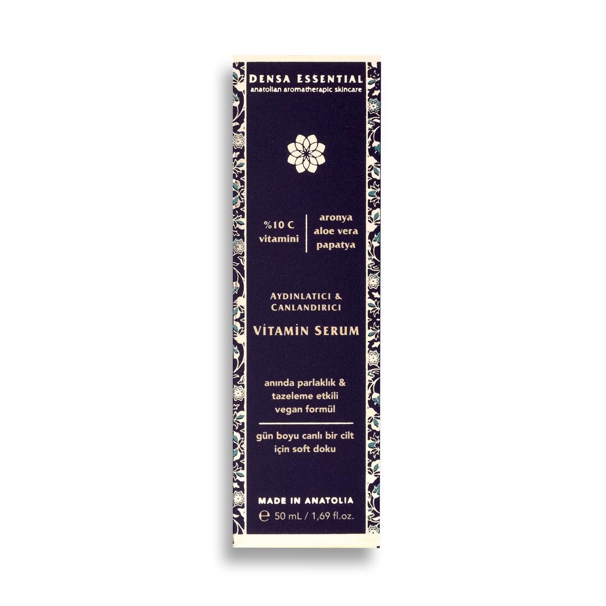 Densa Essential Aydınlatıcı - Canlandırıcı - Leke Karşıtı %10 C Vitamini + %4 Niasinamid Serumu 50 ml