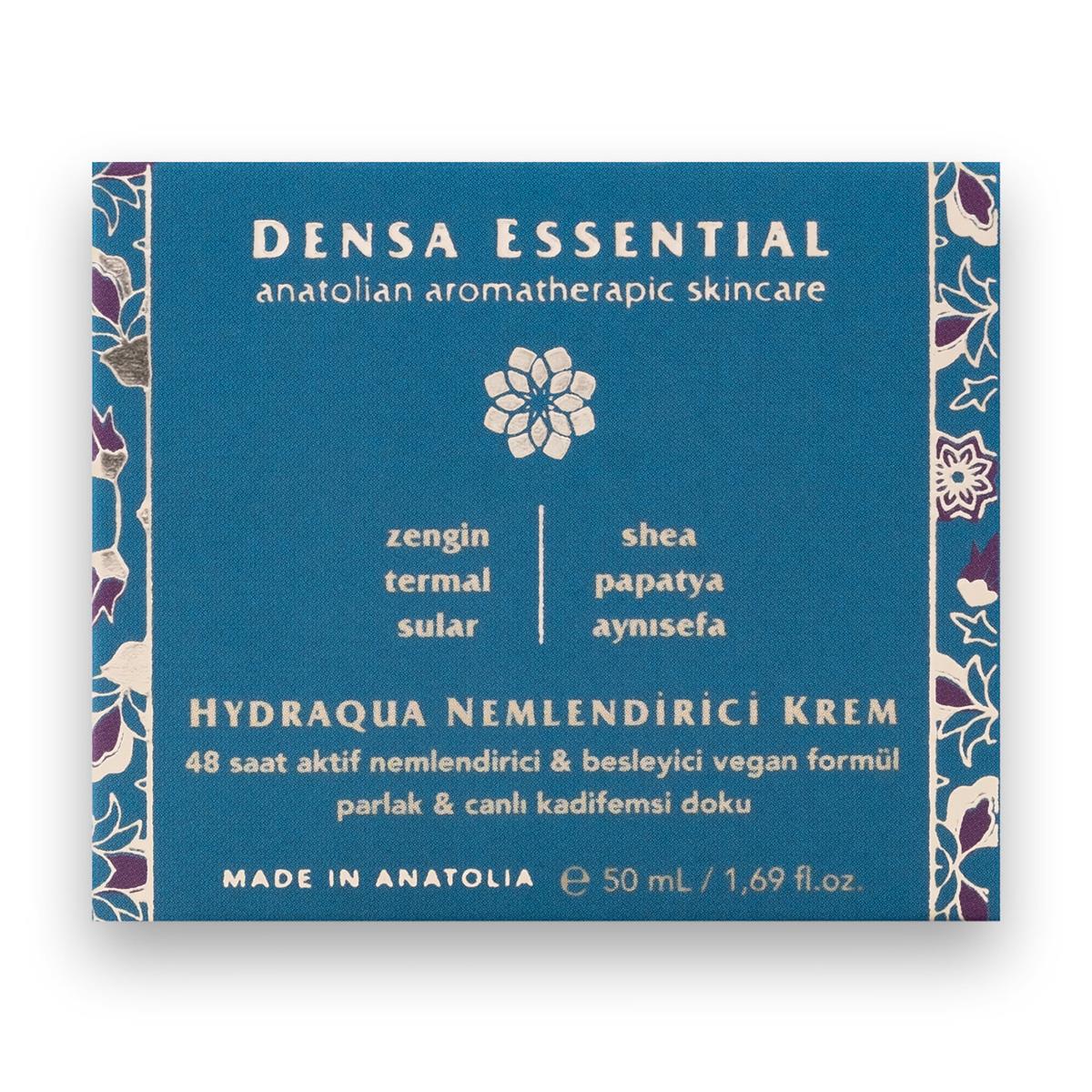 Densa Essential HydrAqua Nemlendirici Krem 48 Saat Aktif Nemlendirici & Besleyici 50 ml Doğal Parlaklık & Işıltı Sağlayıcı