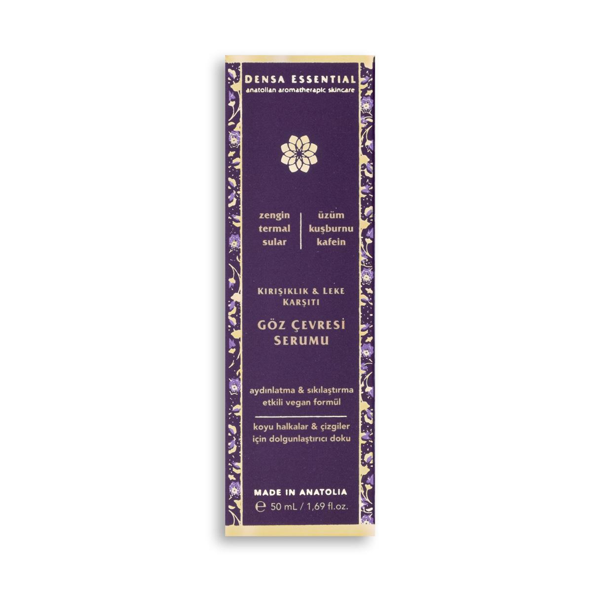 Densa Essential Kırışıklık & Leke Karşıtı Göz Çevresi Serumu 50 ml Koyu Halka Torbalanma Karşıtı/Aydınlatıcı/Nemlendirici/Canlandırıcı