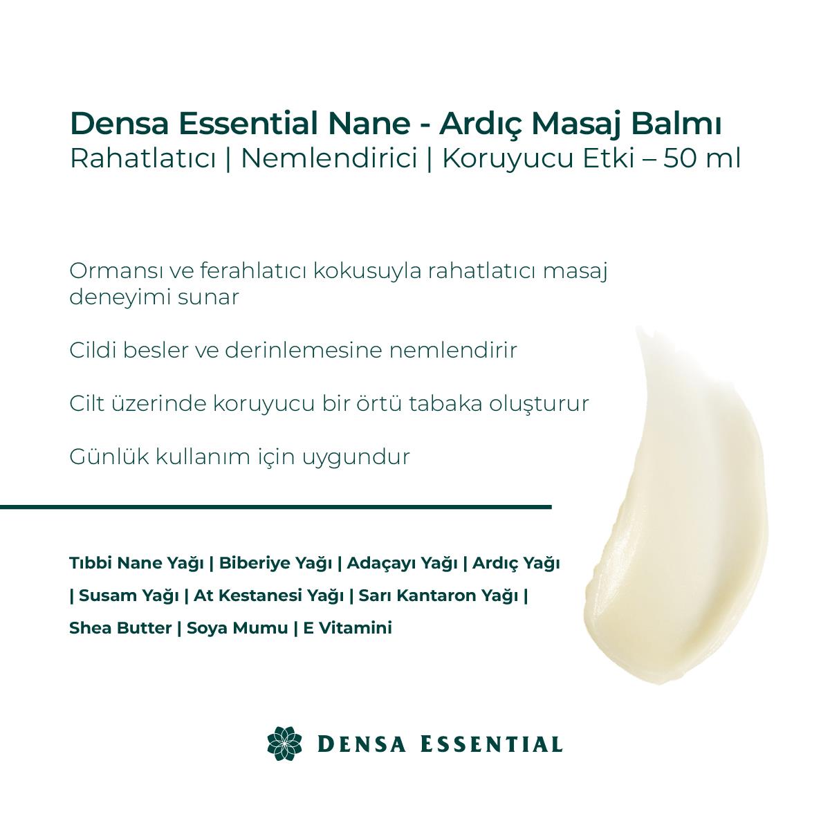 Densa Essential Nane - Ardıç Masaj Balmı 50 ml