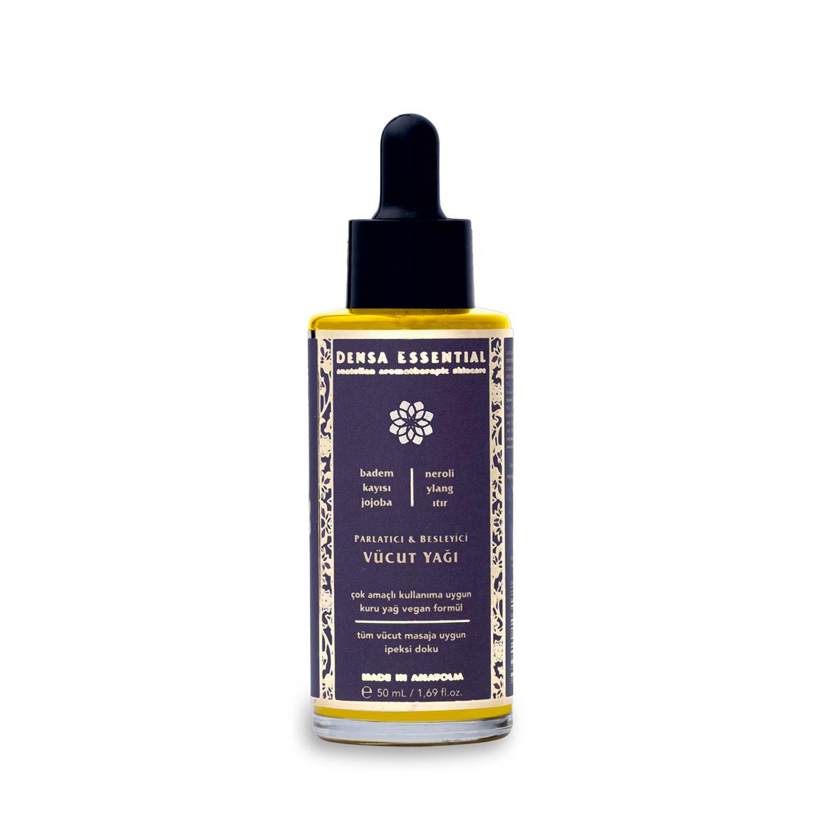 Densa Essential Parlatıcı & Besleyici Vücut Yağı - İpeksi Kuru Yağ 50 ml / Derin Nemlendirme Etkili