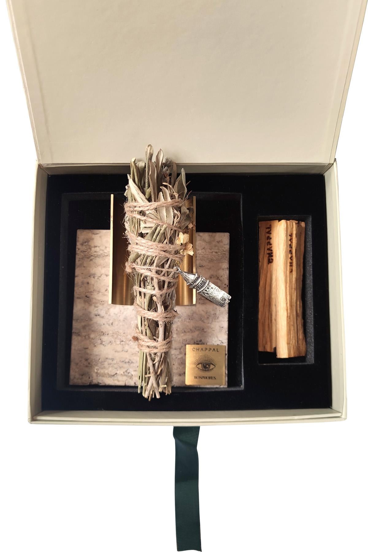 Wish Ritual Incense Set Orange White