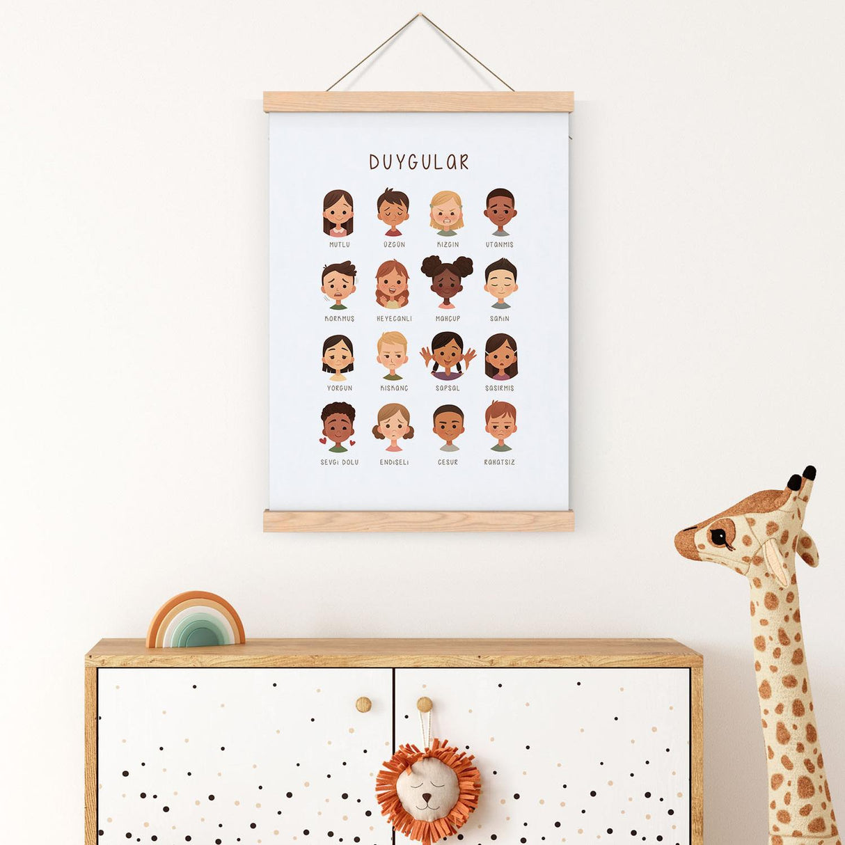 Duygular Çerçeveli Poster