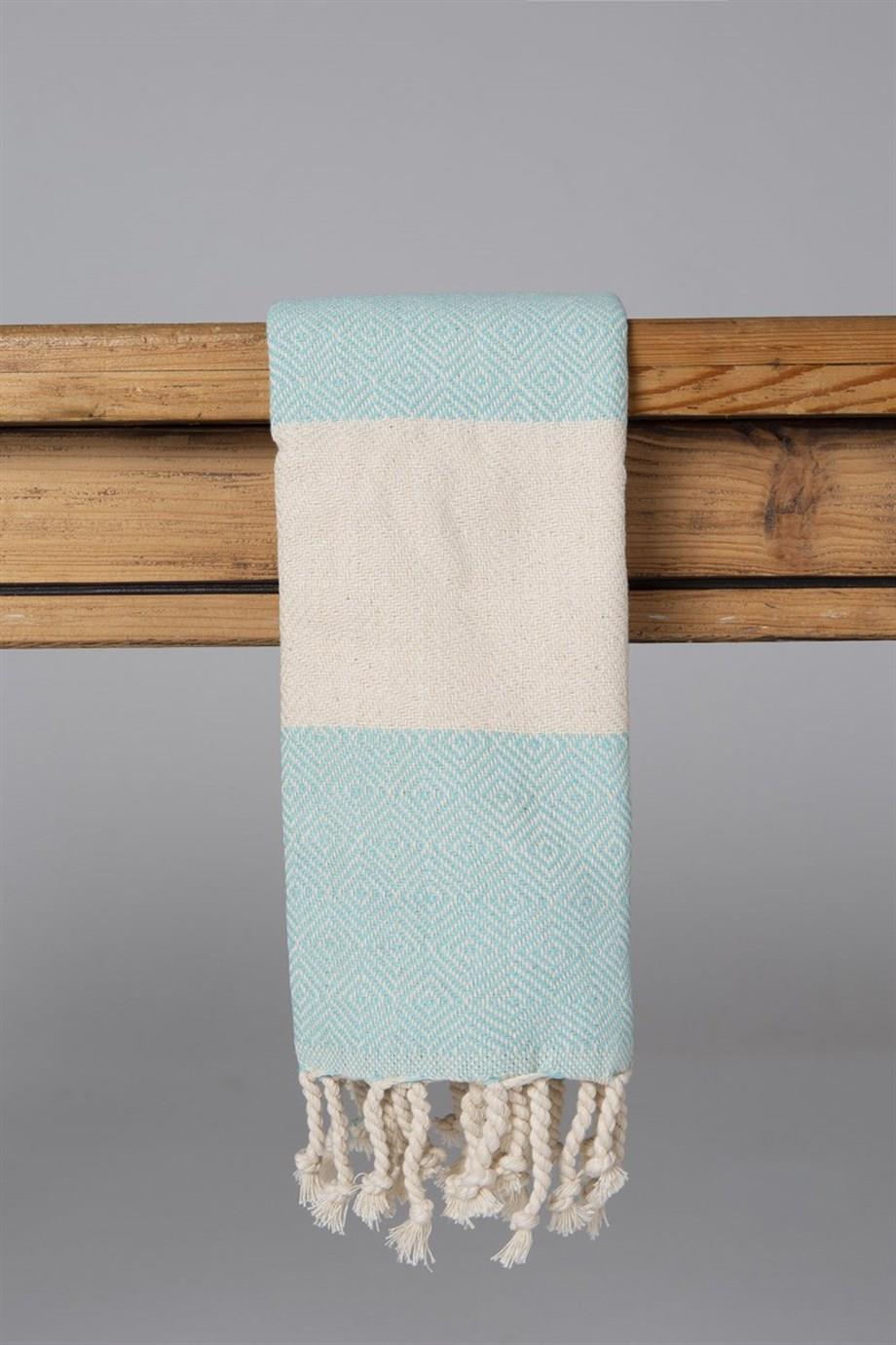 Elmas Desenli Mutfak Havlusu Mint Yeşili