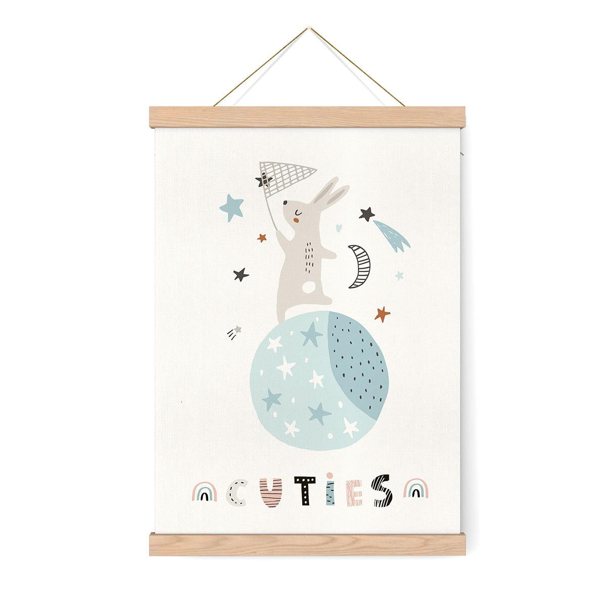 Erkek Tavşan Çerçeveli Poster