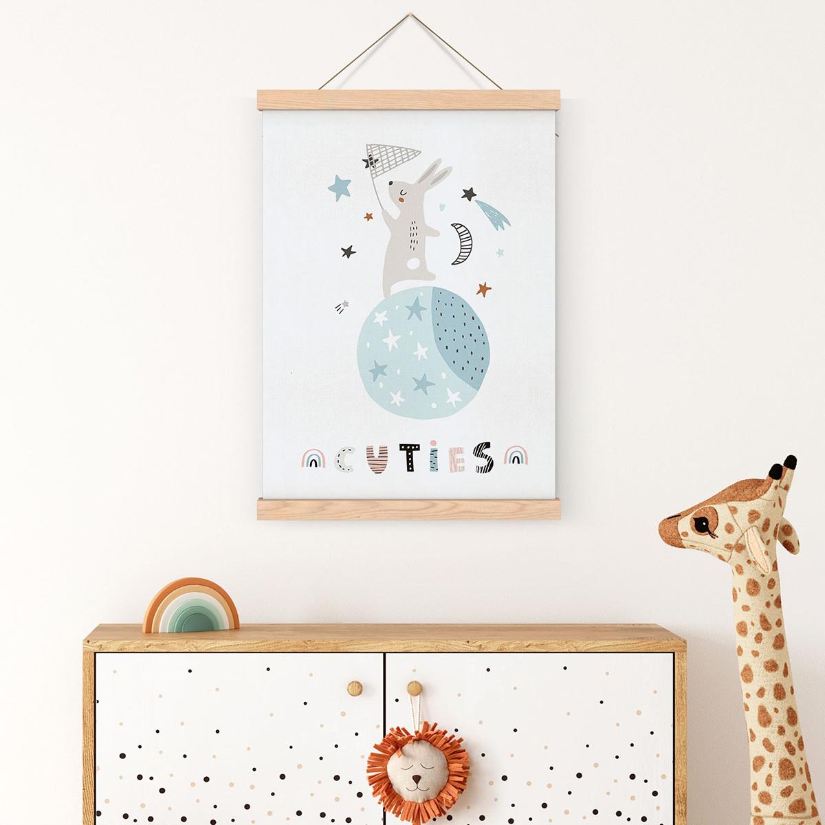 Erkek Tavşan Çerçeveli Poster