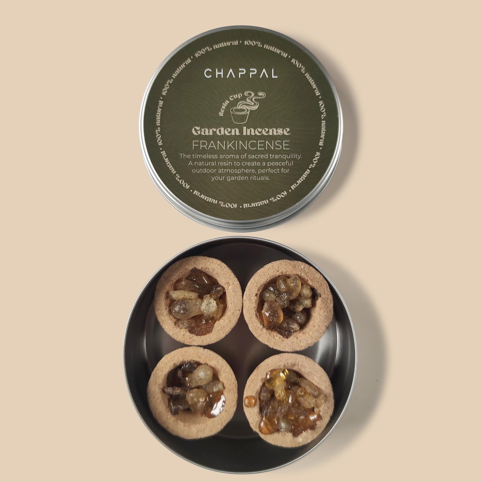 Frankincense Bahçe Tütsüsü 4 Resin Cup