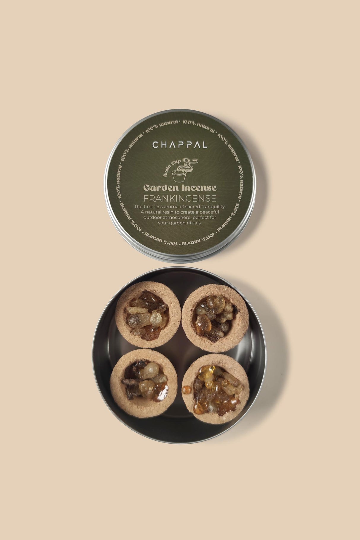 Frankincense Bahçe Tütsüsü 4 Resin Cup