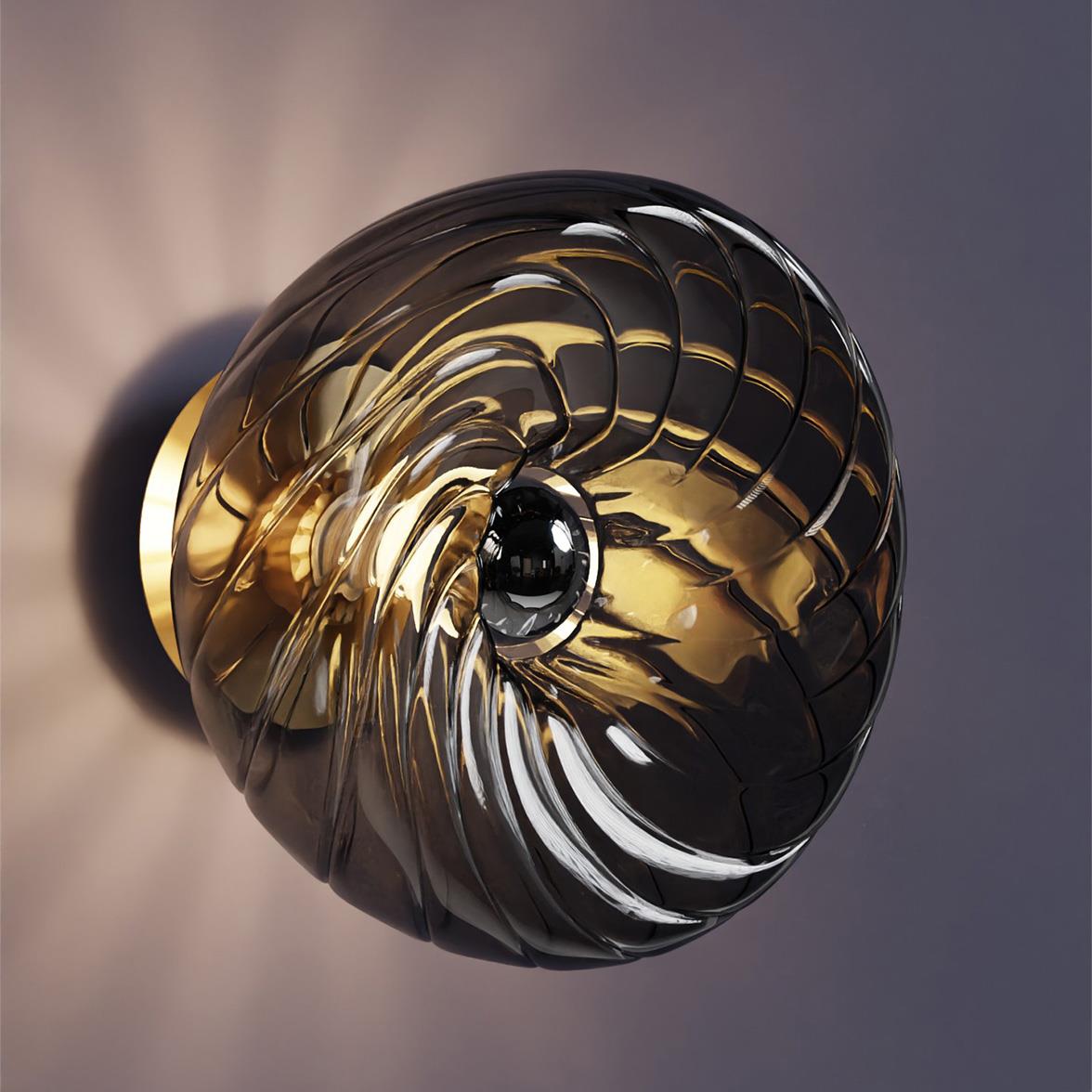 Füme Cam Pirinç Dönence Aplik