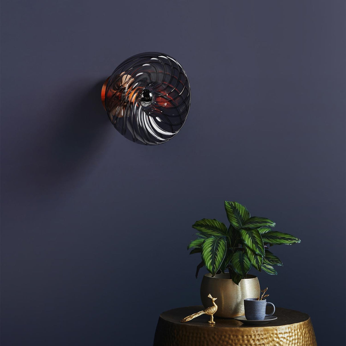 Füme Cam Pirinç Dönence Aplik