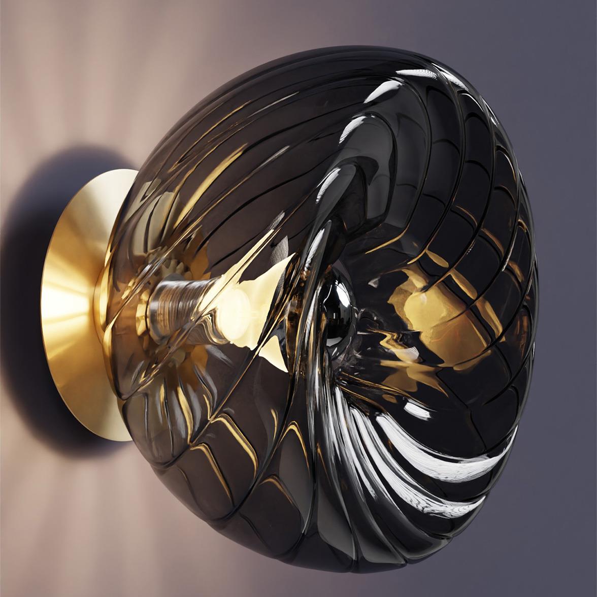 Füme Cam Pirinç Dönence Aplik