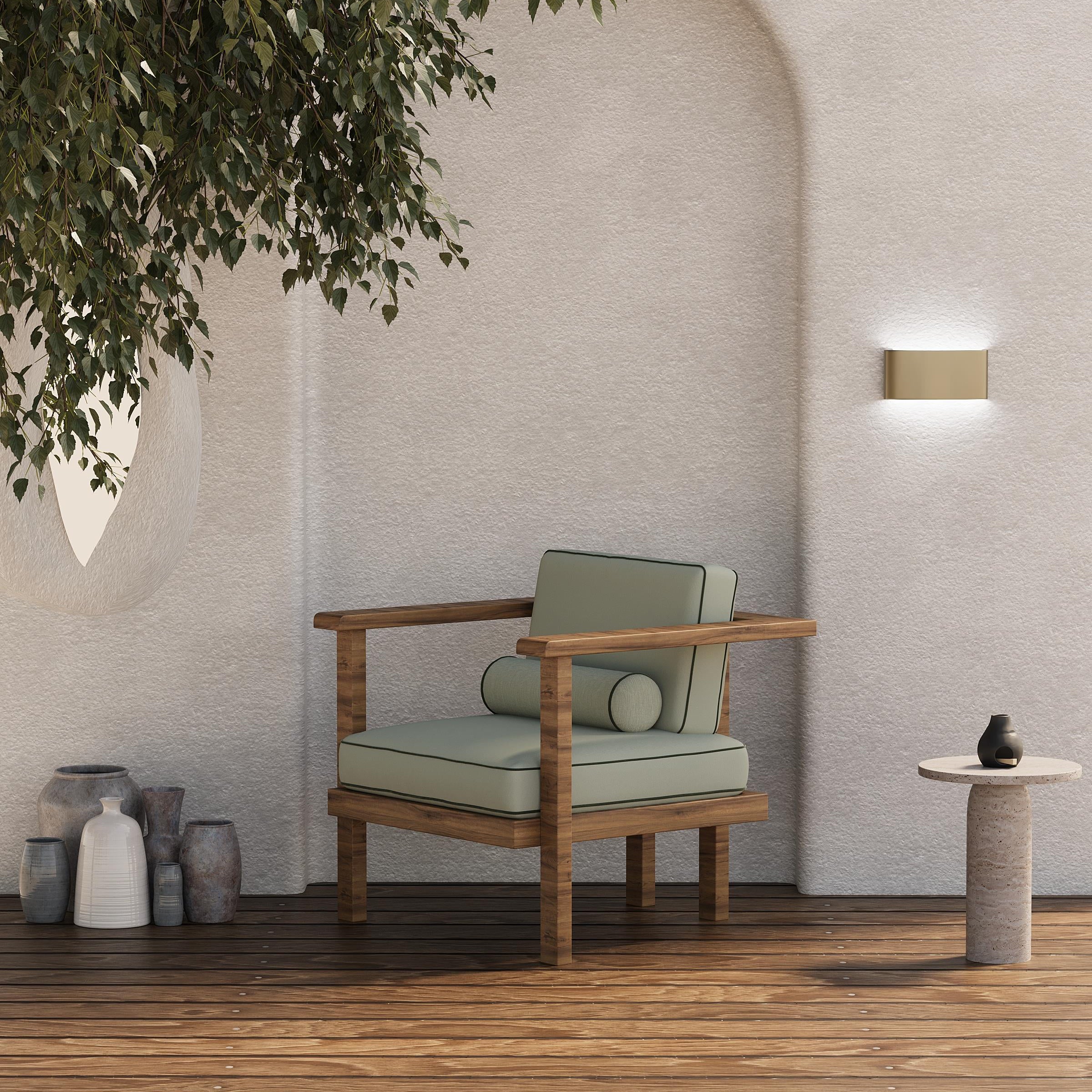 Harmony Iroko Wooden Armchair