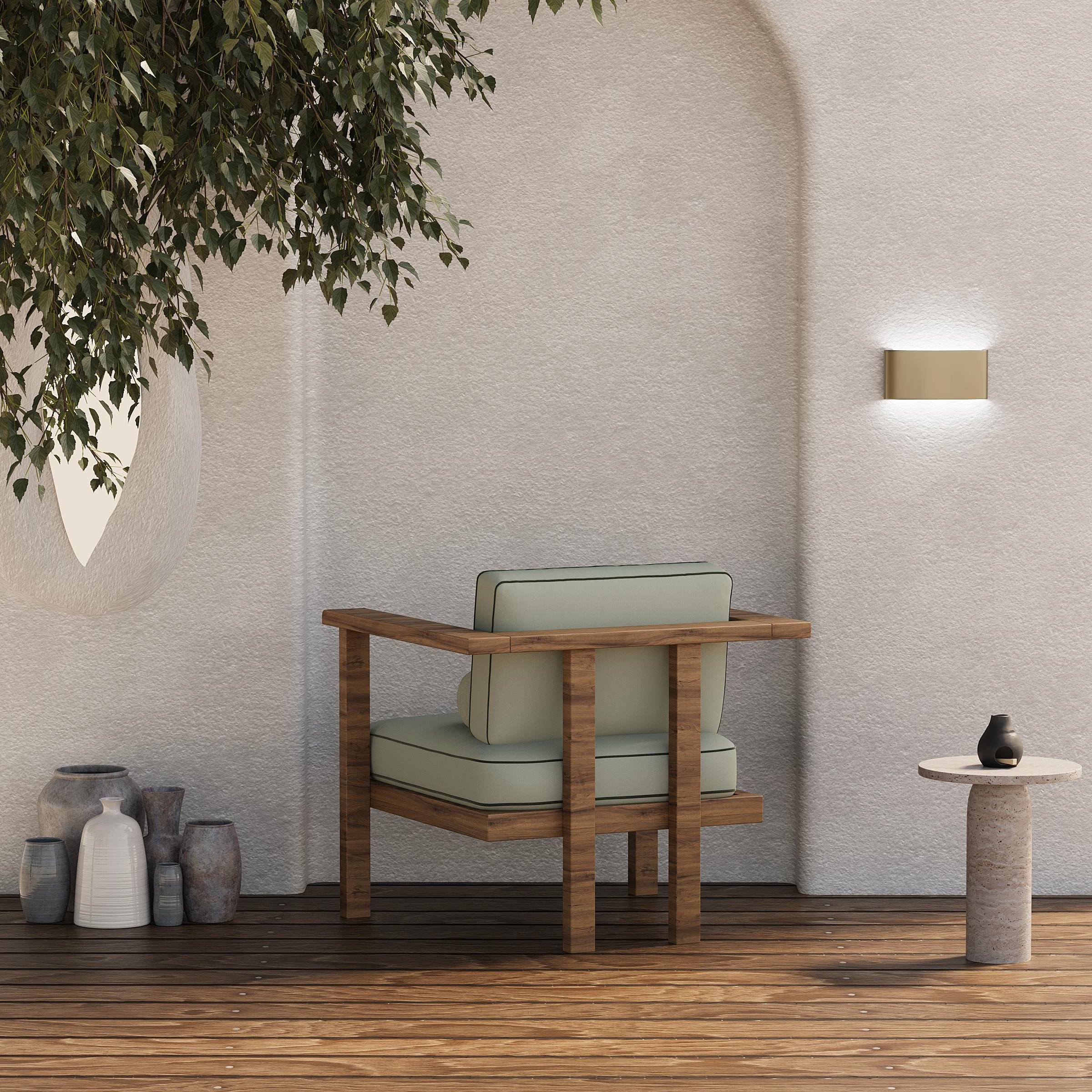 Harmony Iroko Wooden Armchair