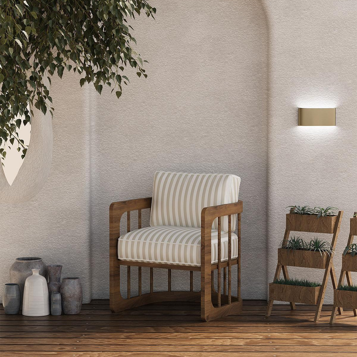 Iroko Cozy Garden Armchair