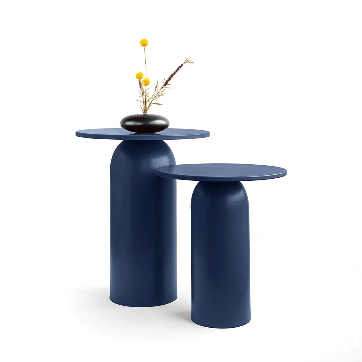 Kabu Metal Coffee Table Navy Blue 40cm