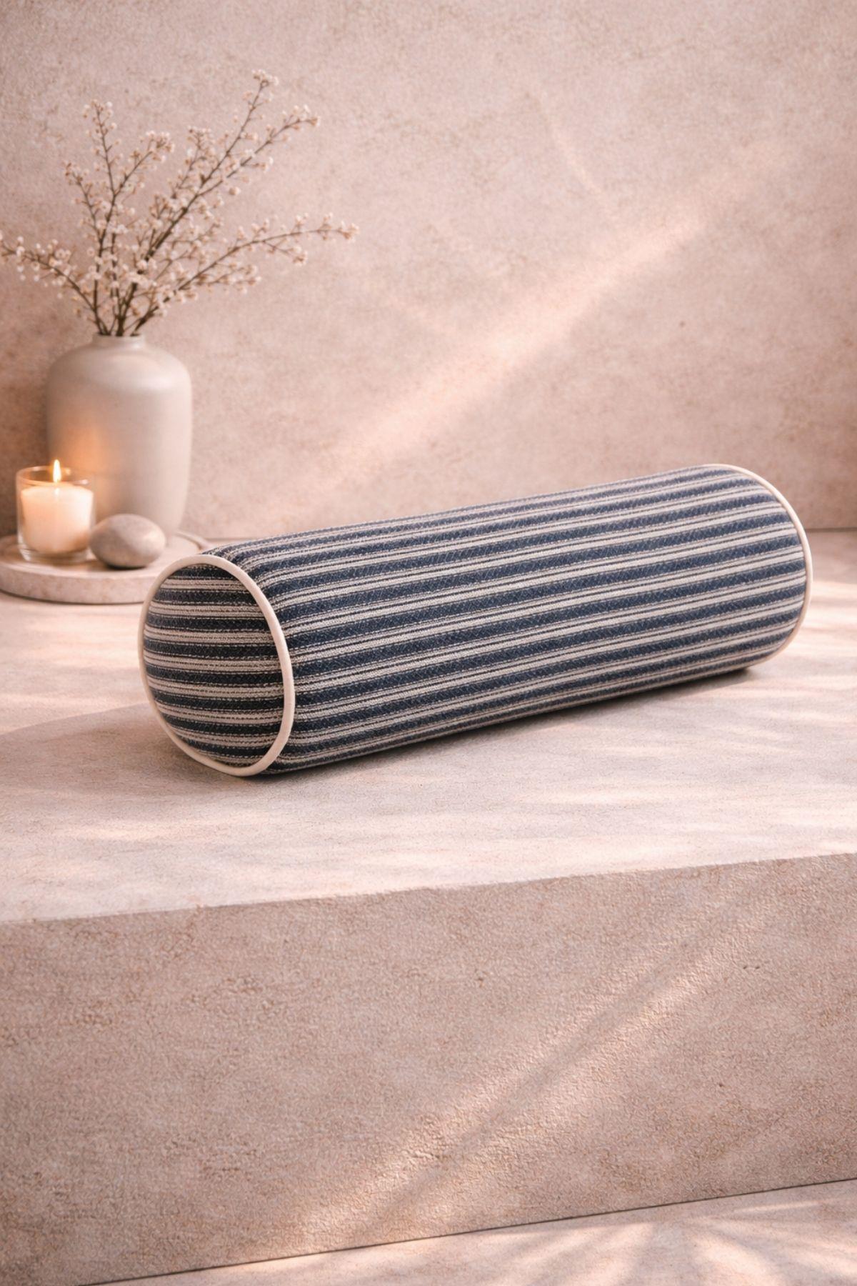 Kalamata Desenli Silindir Kırlent