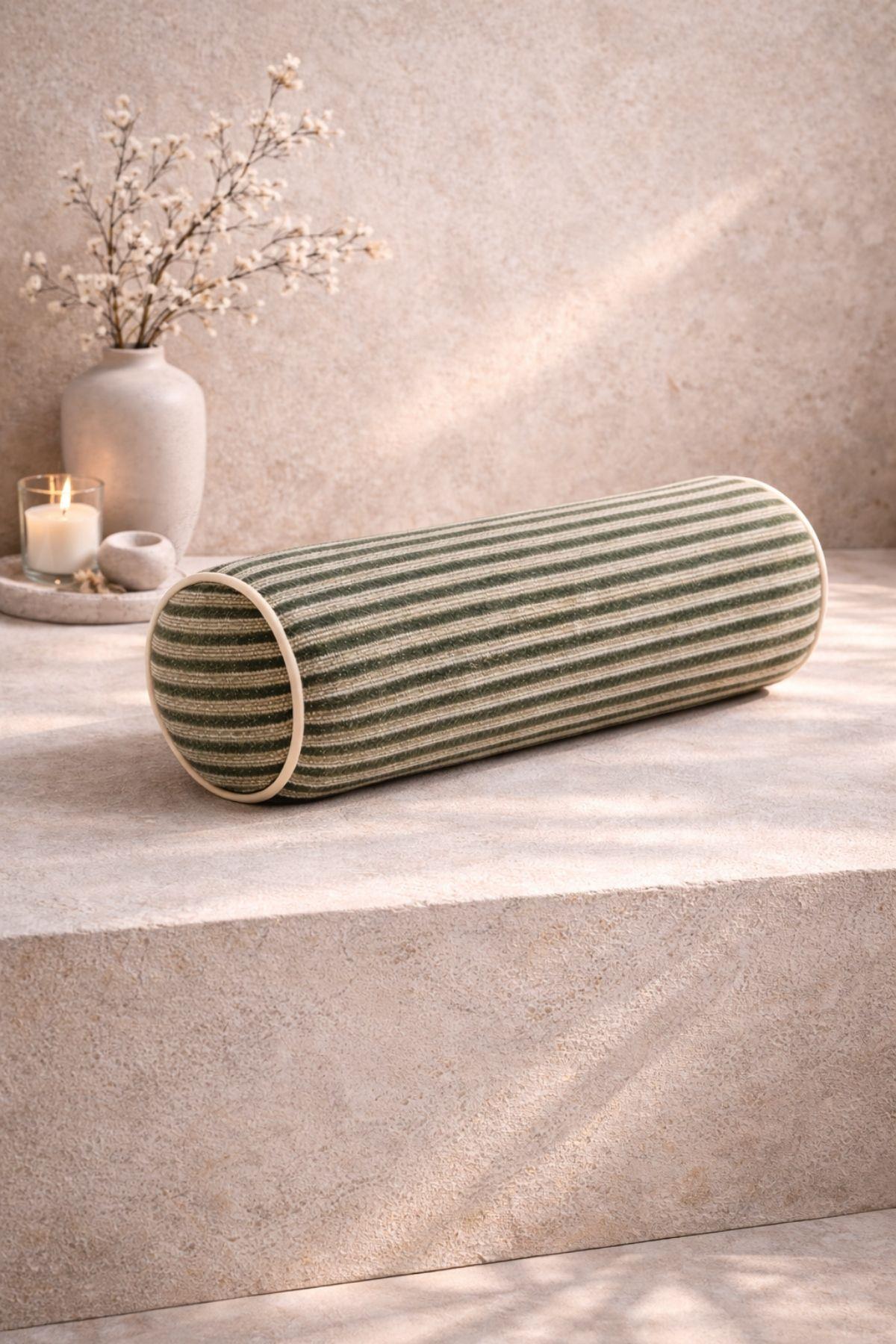 Kalamata Desenli Silindir Kırlent