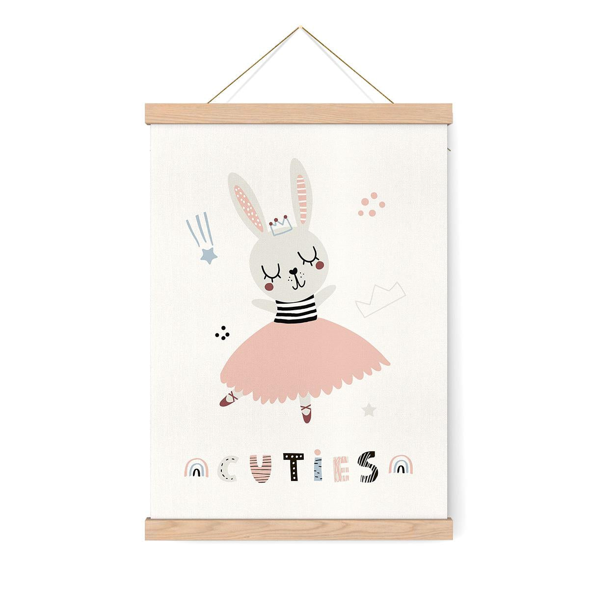 Kız Tavşan Çerçeveli Poster