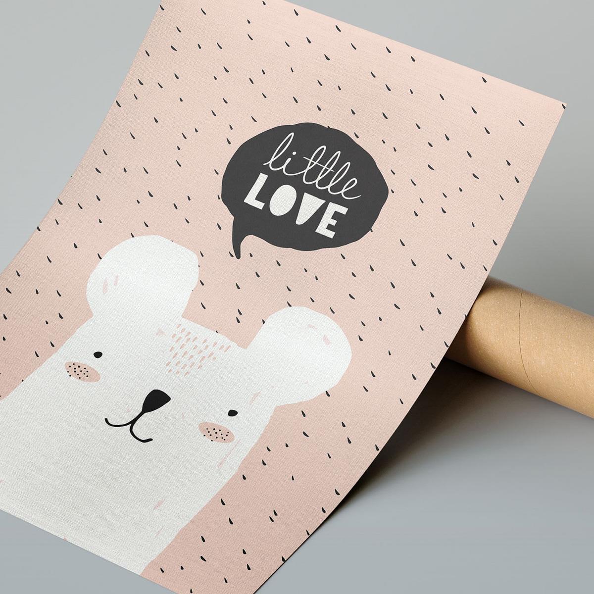 Little Love Çerçeveli Poster