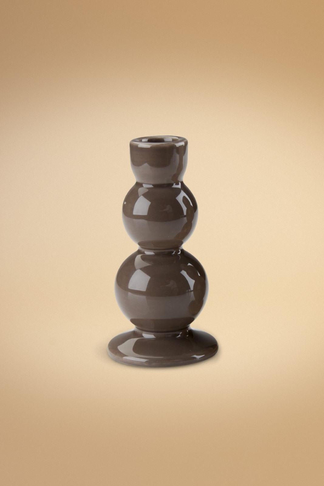 Minimal Kahverengi Şamdan