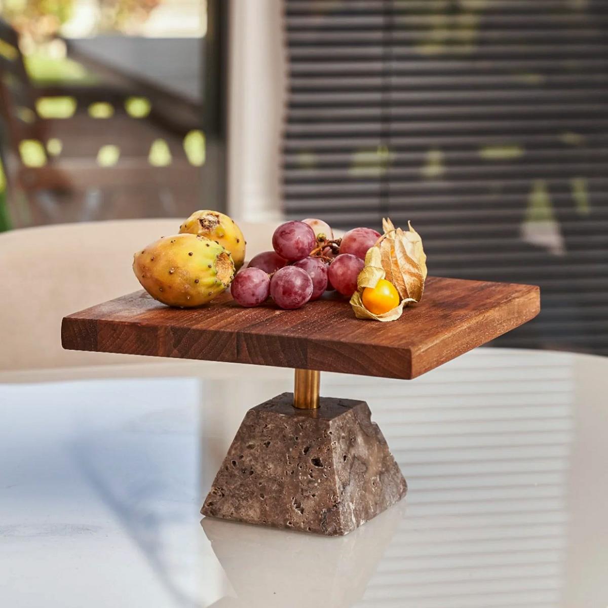 Modra Ceviz Kare Sunumluk