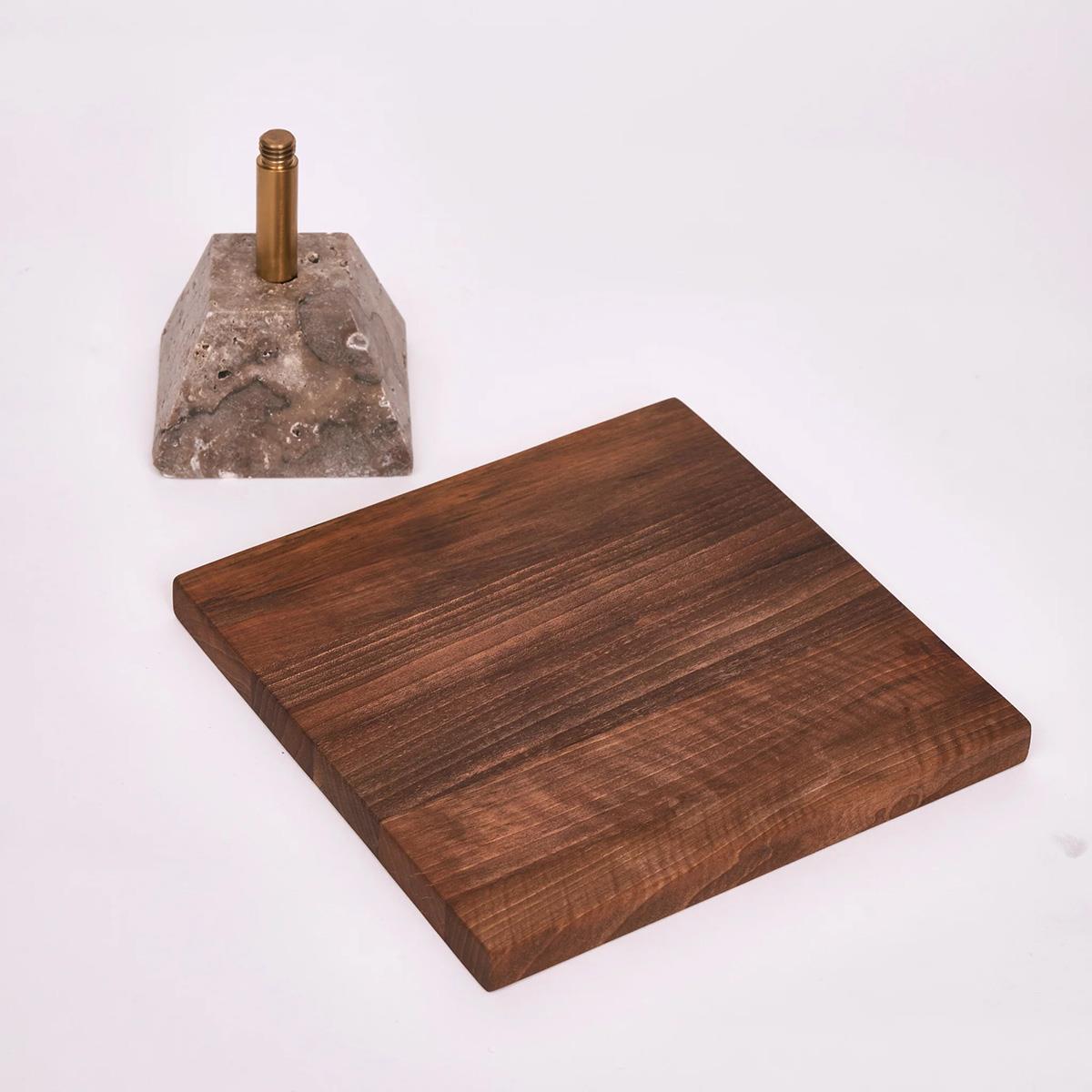 Modra Ceviz Kare Sunumluk