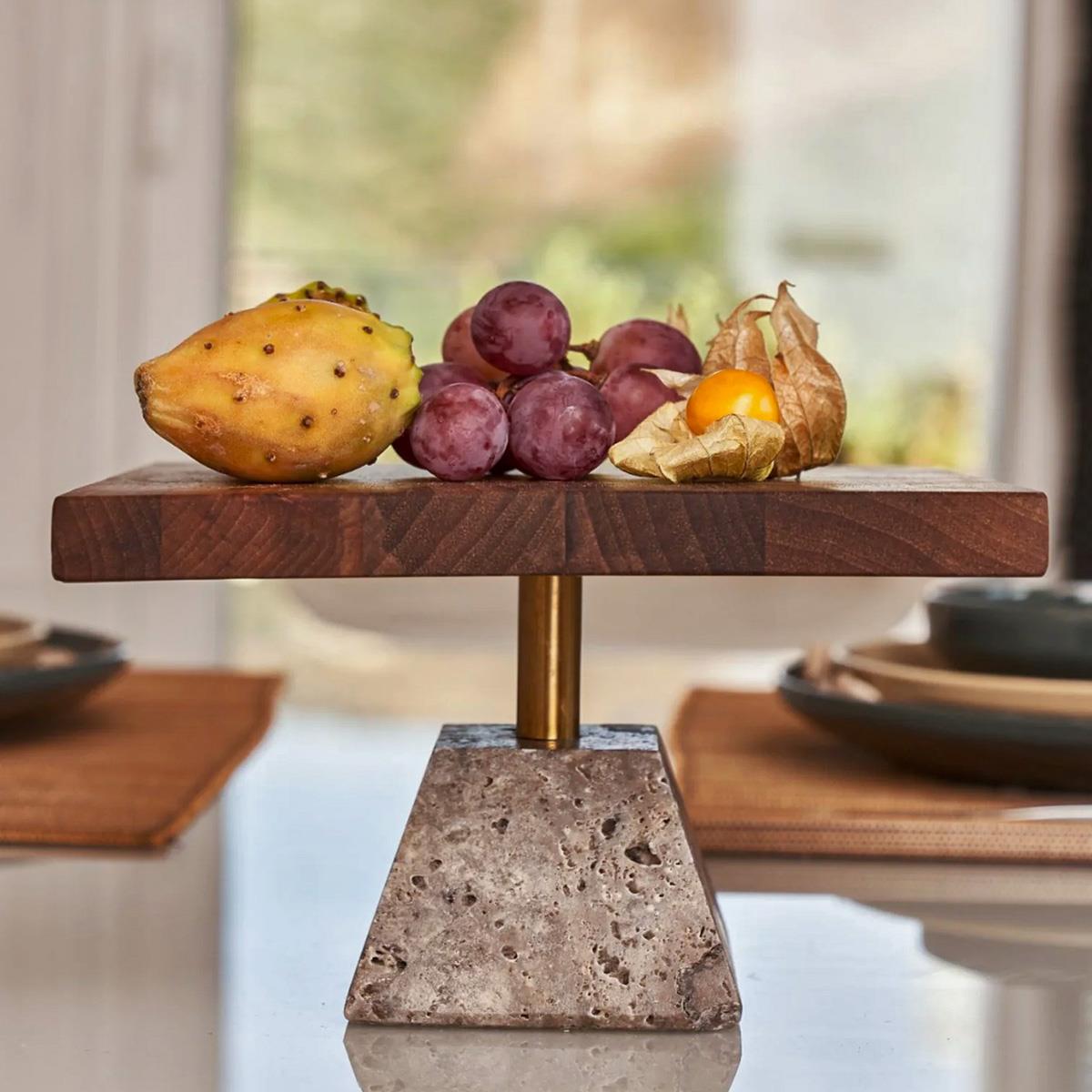 Modra Ceviz Kare Sunumluk