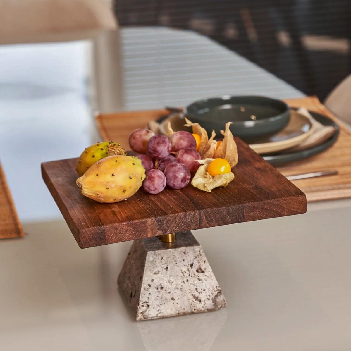 Modra Ceviz Kare Sunumluk