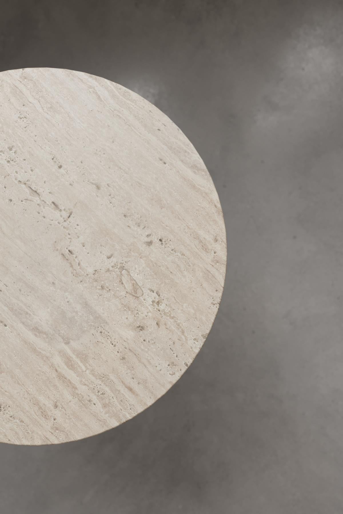 Monet Traverten Küçük Boy Yan Sehpa