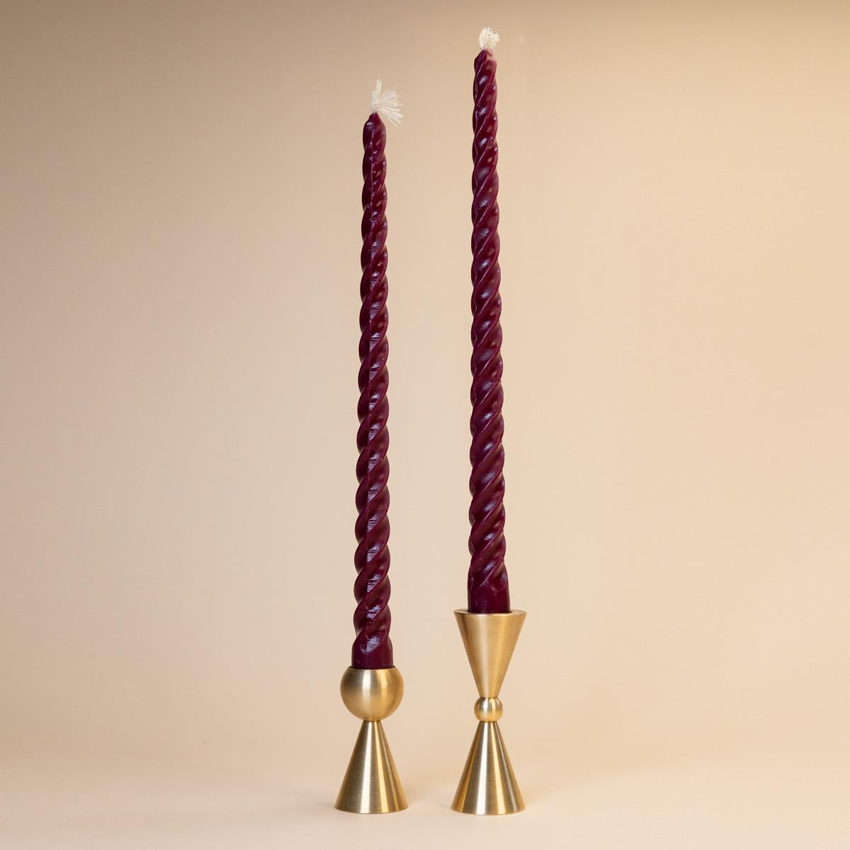 Brass Handmade Minimal Taper Candle Holder