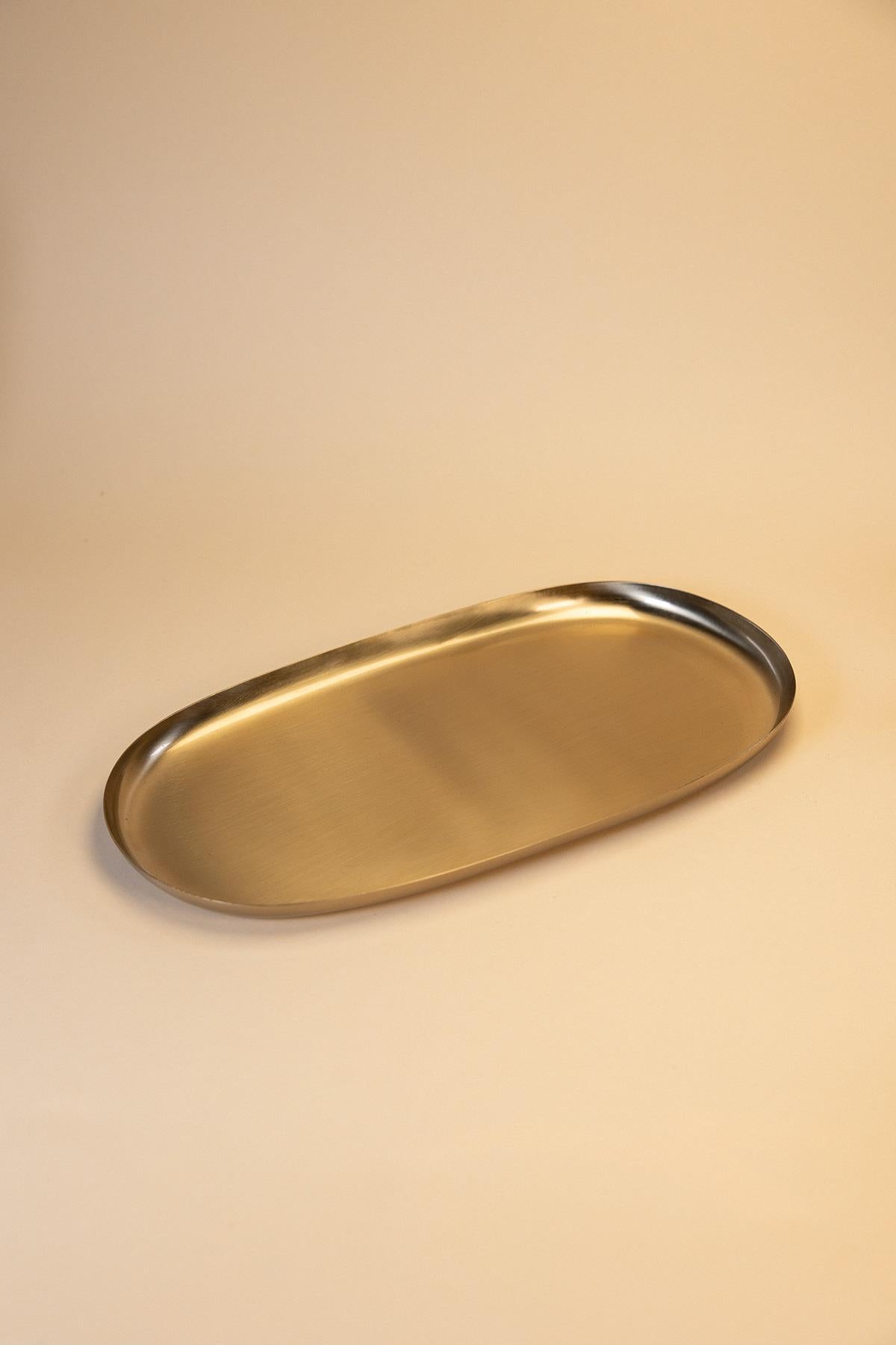 Brass Color Steel Tray