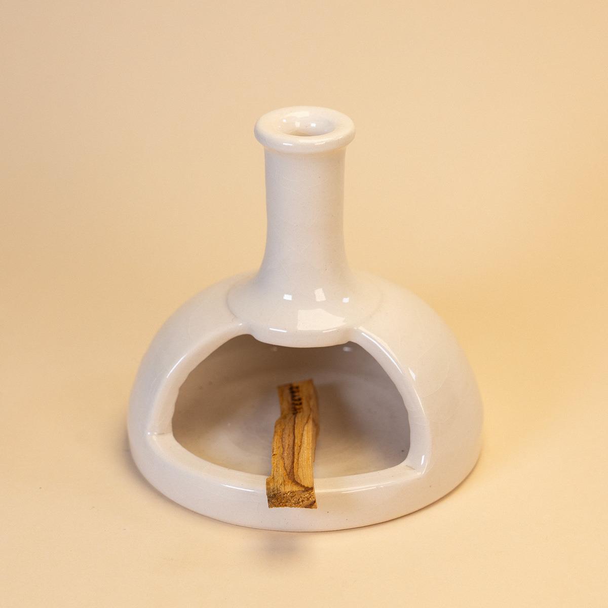 Ceramic Incense Burner Beige