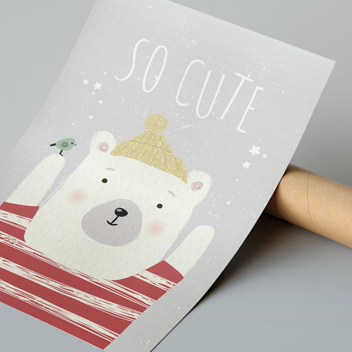 So Cute Çerçeveli Poster