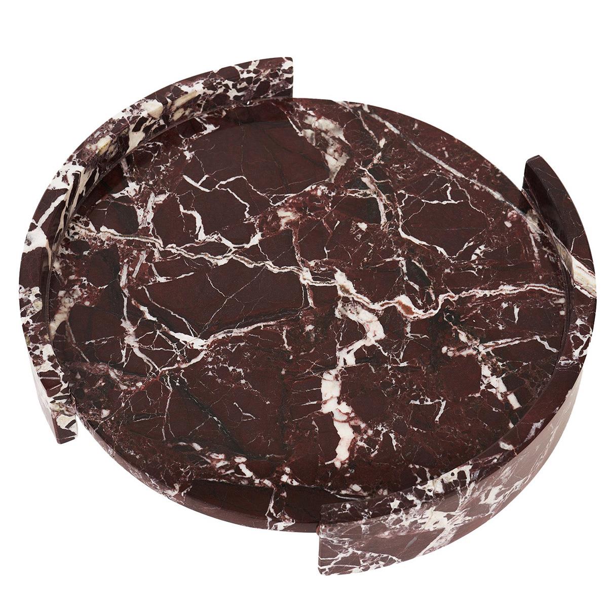 Solid Ela Mermer Peynir ve Sunum Tepsisi