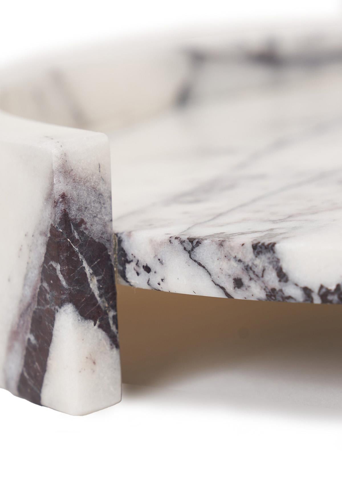 Solid Lilla Mermer Peynir ve Sunum Tepsisi