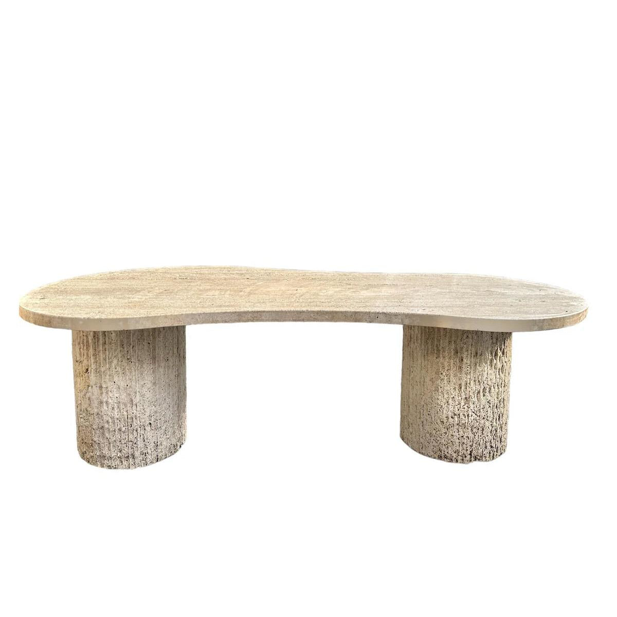 Striped Travertine Coffee Table