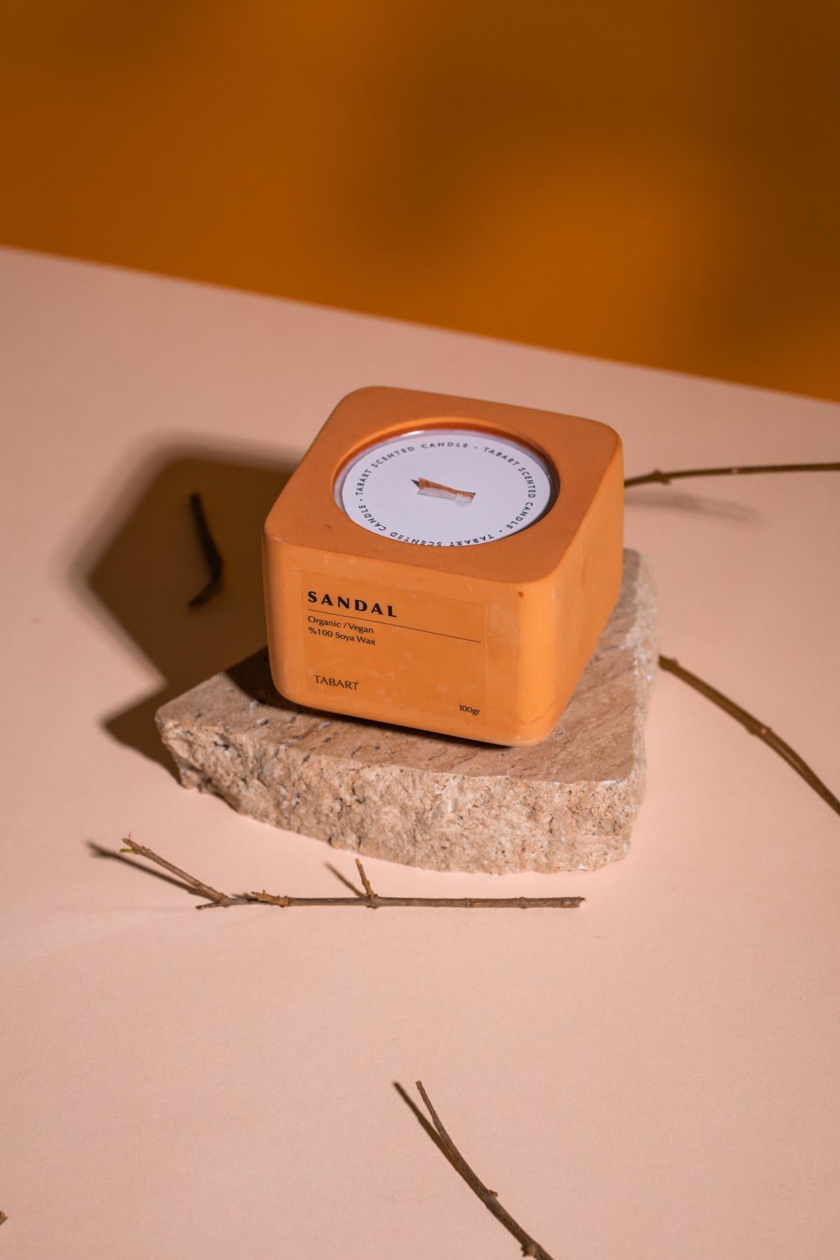 %100 Soya Wax Organik Beton Mum & Saksı