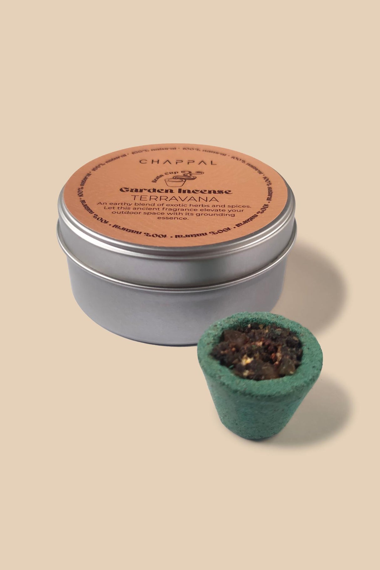 Terravana Garden Incense 4 Resin Cup