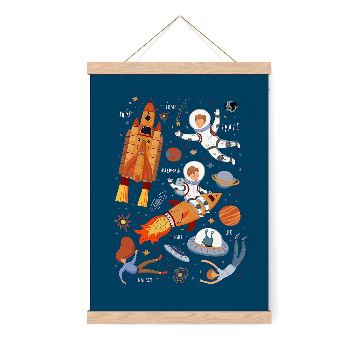 Uzay Çerçeveli Poster