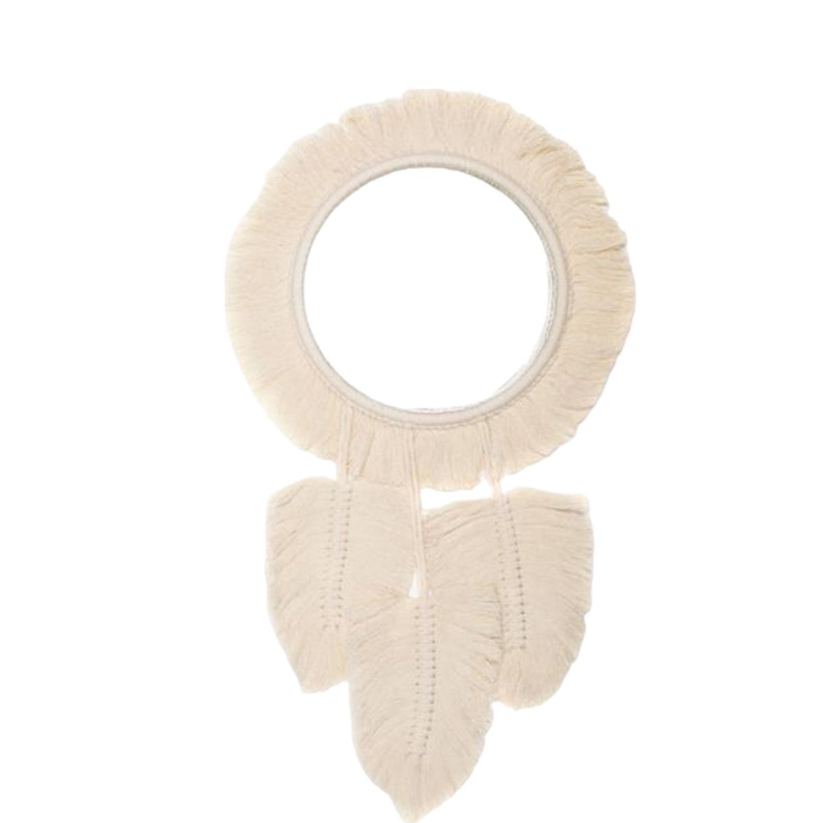 Leaf Patterned Bohemian Mirror
