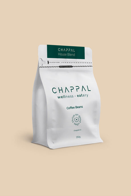 Chappal House Blend 250 gram kahve çekirdeği ambalajı
