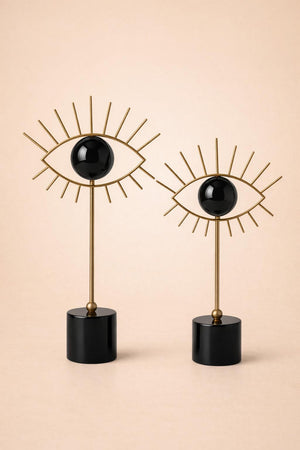 2'li Evil Eye Obje Siyah